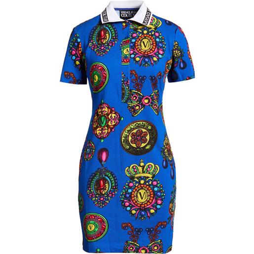 VERSACE JEANS COUTURE - vestito corto - blu china