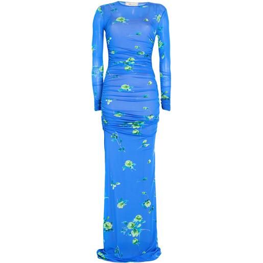 BLUMARINE - vestito lungo - blu china