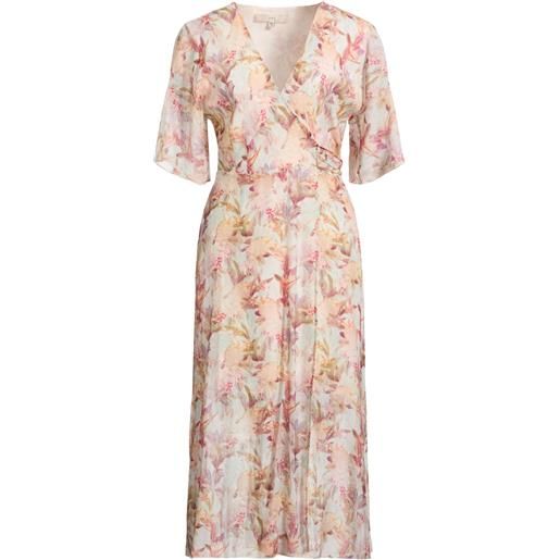GUESS - vestito a portafoglio - rosa antico