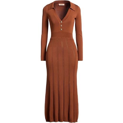TWINSET - vestito in maglia - cuoio