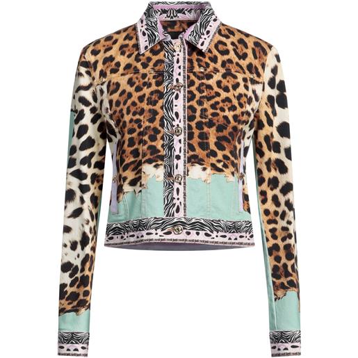 JUST CAVALLI - giubbotto jeans - cammello