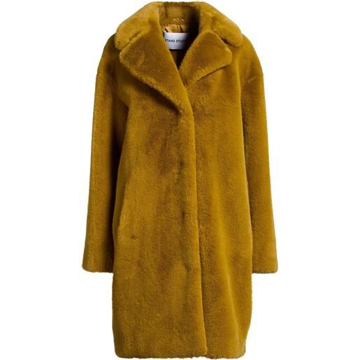 STAND STUDIO - shearling e teddy - senape
