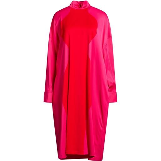FERRAGAMO - vestito midi - fucsia