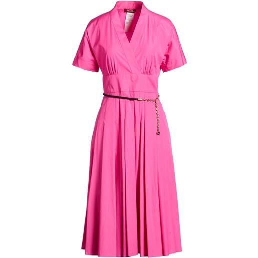 MAX MARA STUDIO - vestito a portafoglio - fucsia