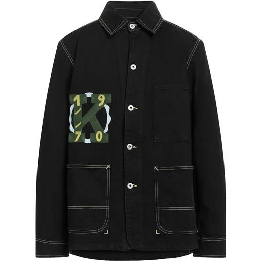 KENZO - giubbotto jeans - nero