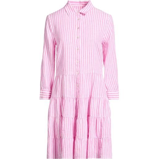 120% LINO - vestito chemisier - rosa
