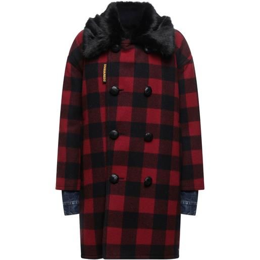 DSQUARED2 - caban e doppio petto - rosso