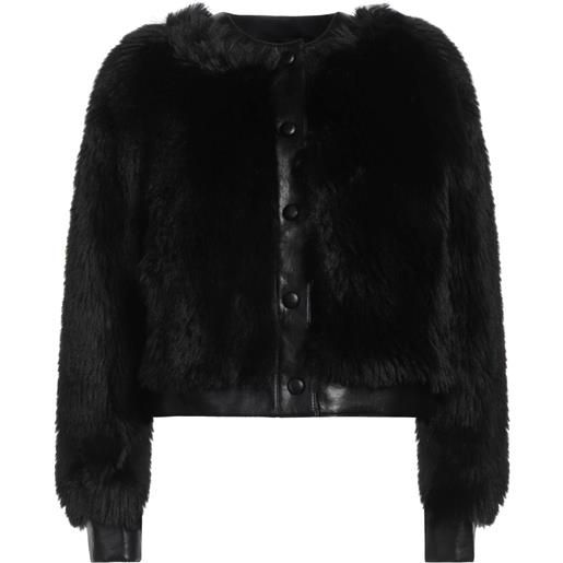 TWINSET - shearling e teddy - nero