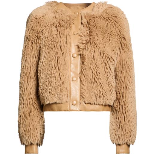 TWINSET - shearling e teddy - sabbia