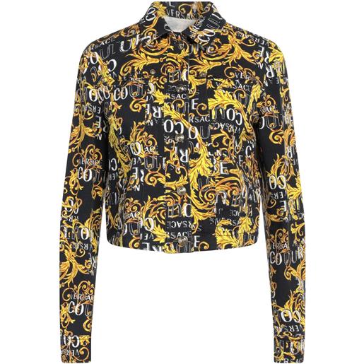 VERSACE JEANS COUTURE - giubbotto jeans - nero