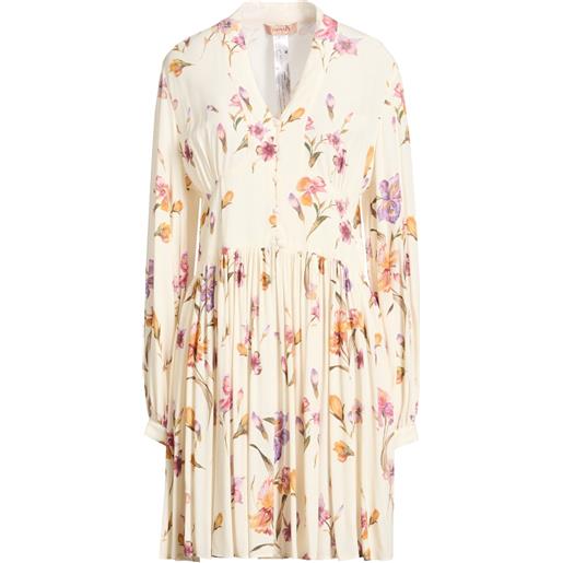 TWINSET - vestito corto - avorio
