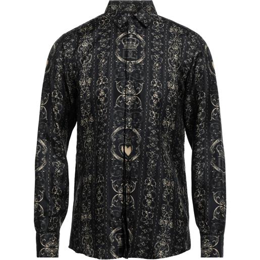 DOLCE&GABBANA - camicia fantasia - nero