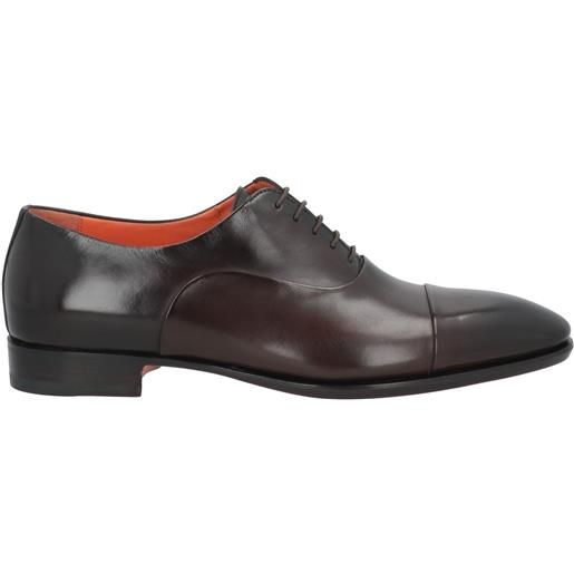 SANTONI - stringate - testa di moro