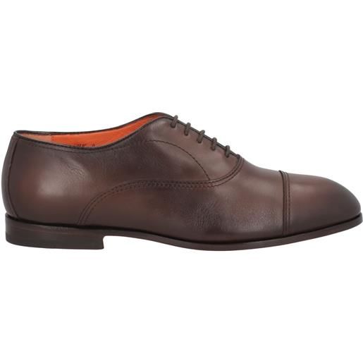 SANTONI - stringate - testa di moro