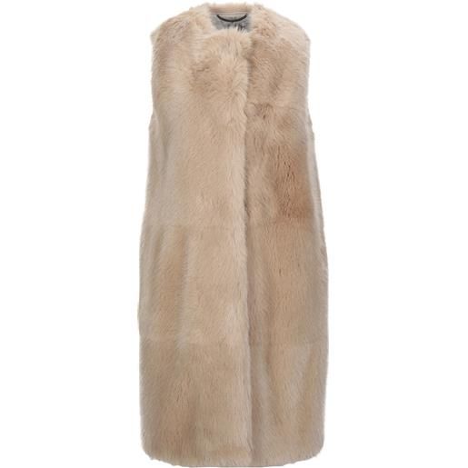 STELLA McCARTNEY - shearling e teddy - beige