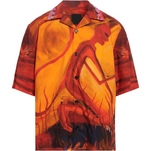 GIVENCHY - camicia fantasia - rosso pomodoro