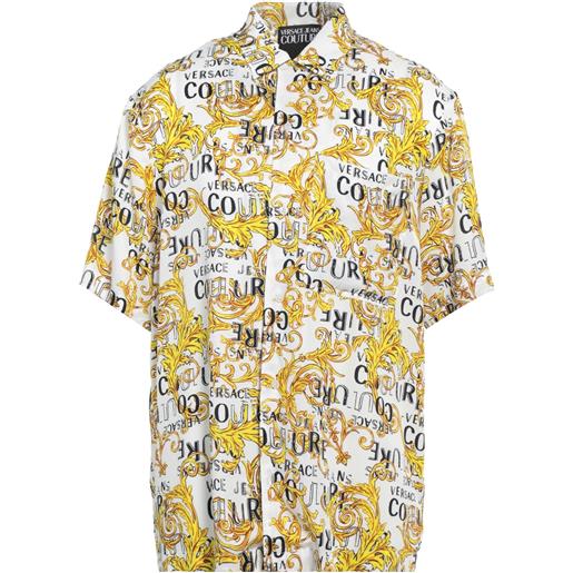 VERSACE JEANS COUTURE - camicia fantasia - bianco