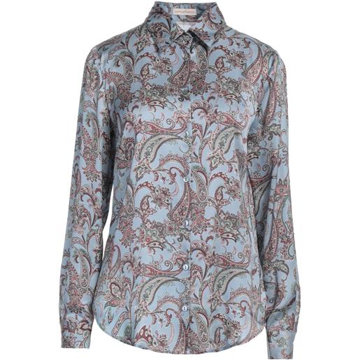 CAMICETTASNOB - camicie e bluse fantasia - azzurro
