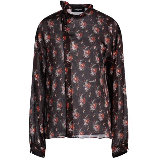 DSQUARED2 - camicie e bluse fantasia - prugna