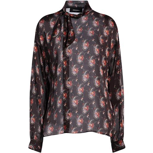 DSQUARED2 - camicie e bluse fantasia - testa di moro