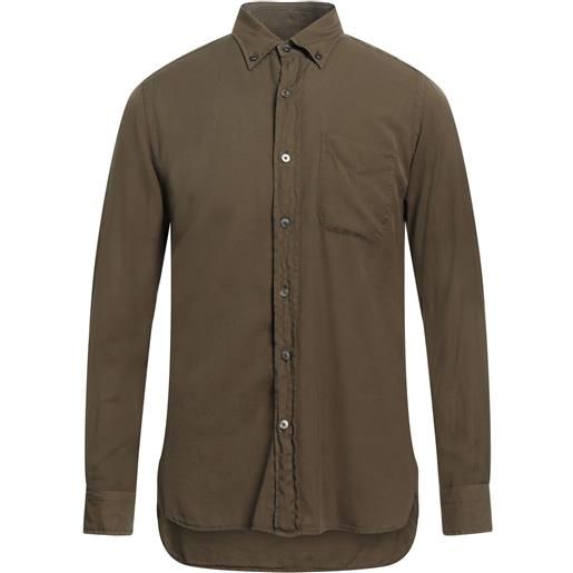 TOM FORD - camicia regular fit - verde militare