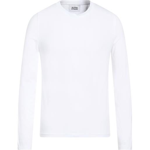 ALPHA STUDIO - basic t-shirt - bianco