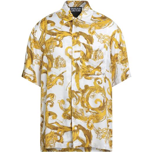 VERSACE JEANS COUTURE - camicia fantasia - senape