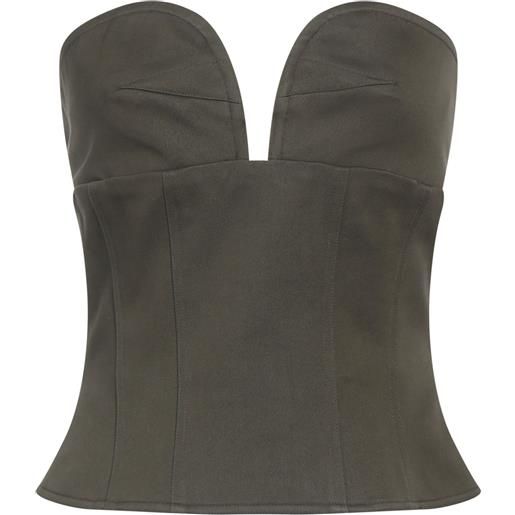 MAX MARA - bustier - verde militare