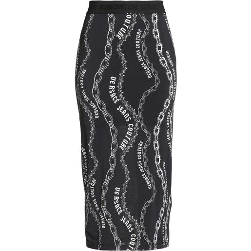 VERSACE JEANS COUTURE - gonna midi - nero
