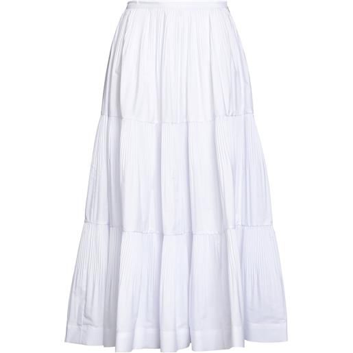 PATRIZIA PEPE - gonna midi - bianco