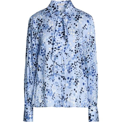 HIMON'S - camicie e bluse fantasia - celeste