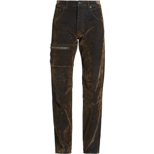 MOSCHINO - jeans straight - verde scuro