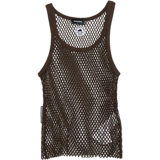 DSQUARED2 - canotta - testa di moro