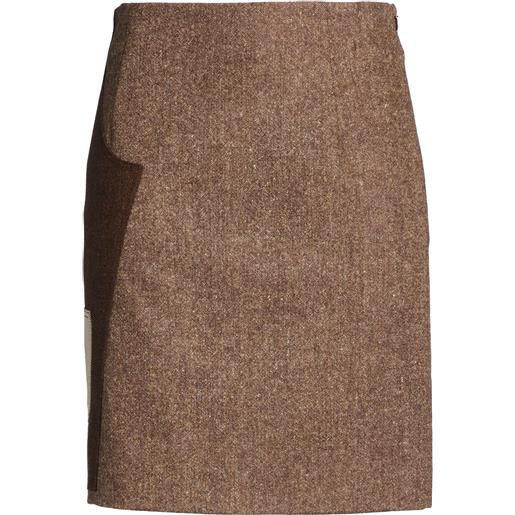 MOSCHINO - gonna midi - marrone