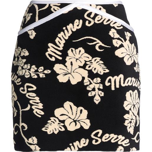MARINE SERRE - minigonna - nero