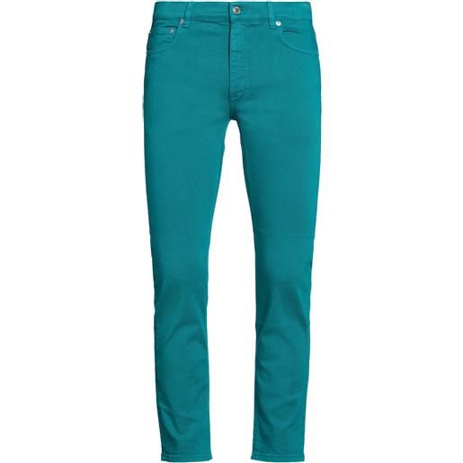 GRIFONI - jeans straight - verde petrolio