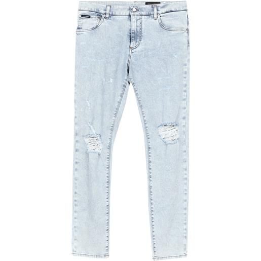 DOLCE&GABBANA - jeans straight - blu