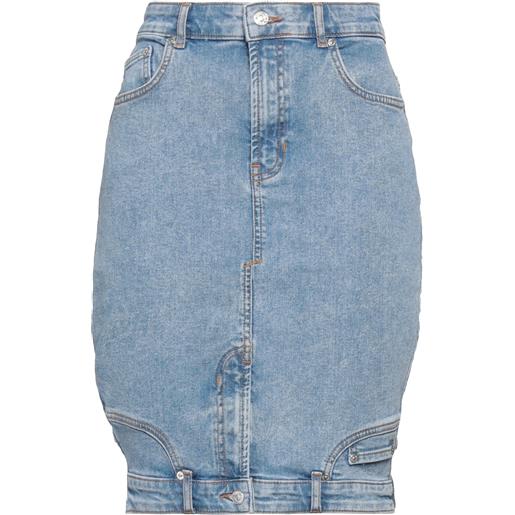 MOSCHINO JEANS - gonna jeans - blu