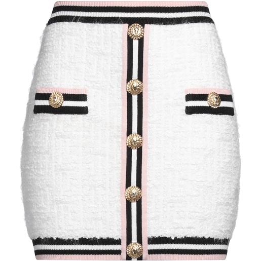 BALMAIN - minigonna - bianco