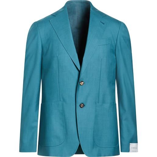 CARUSO - blazer - verde petrolio