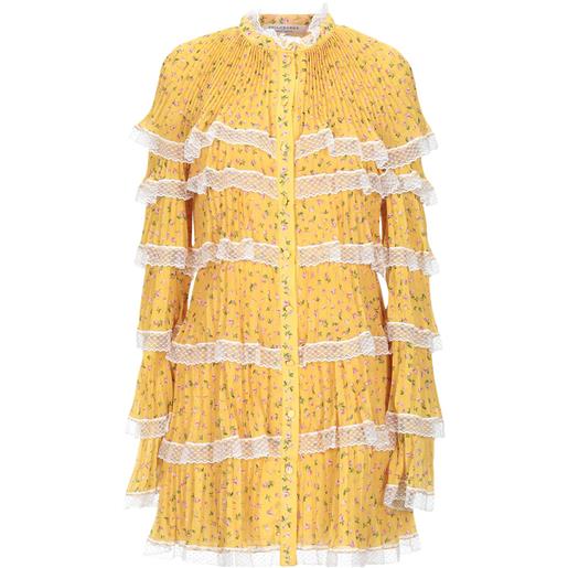 PHILOSOPHY di LORENZO SERAFINI - vestito corto - giallo ocra