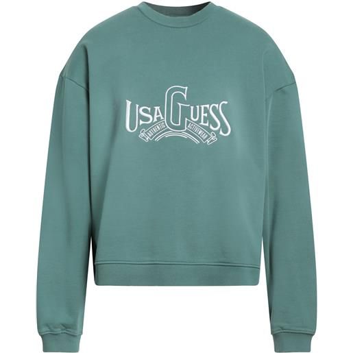 GUESS - felpa - verde petrolio