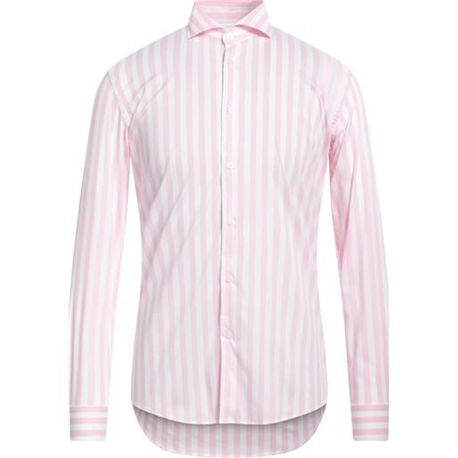 GREY DANIELE ALESSANDRINI - camicia a righe - rosa