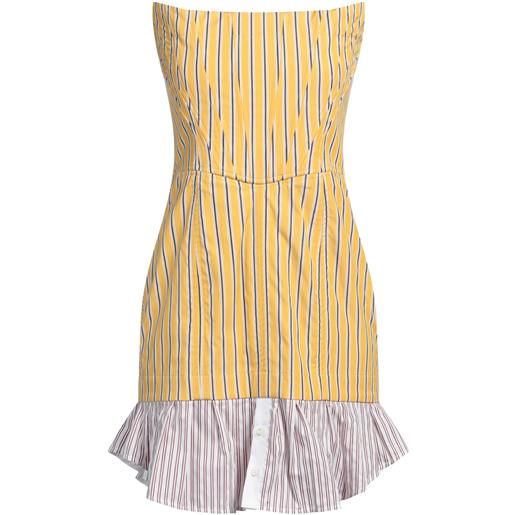 DSQUARED2 - vestito corto - giallo ocra
