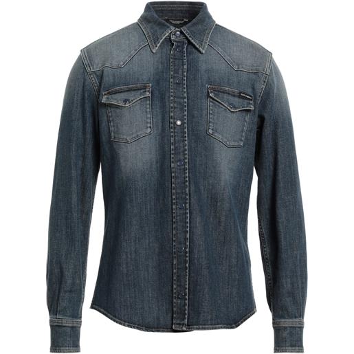 DOLCE&GABBANA - camicia di jeans - blu