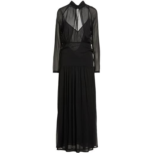 SEMICOUTURE - vestito lungo - nero