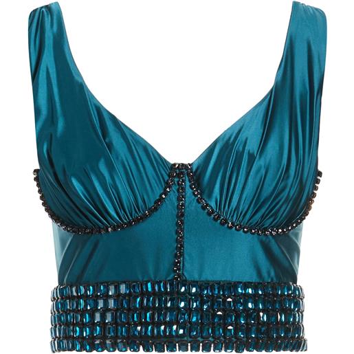 ELISABETTA FRANCHI - top - verde smeraldo