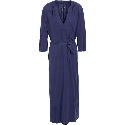 MAJESTIC FILATURES - vestito lungo - blu notte