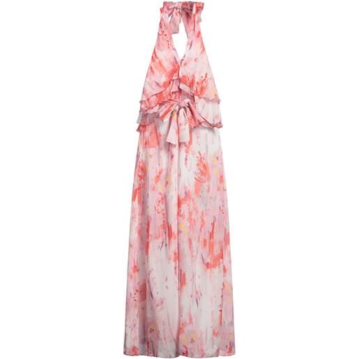 MSGM - vestito lungo - corallo