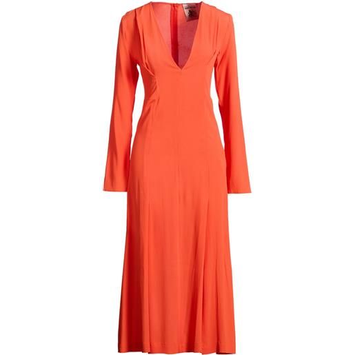SEMICOUTURE - vestito midi - arancione